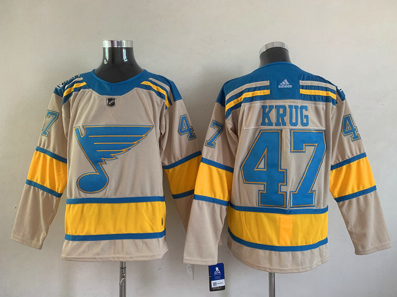 St. Louis Blues #47 Torey Krug Hockey Jersey hockey jersey product view 1