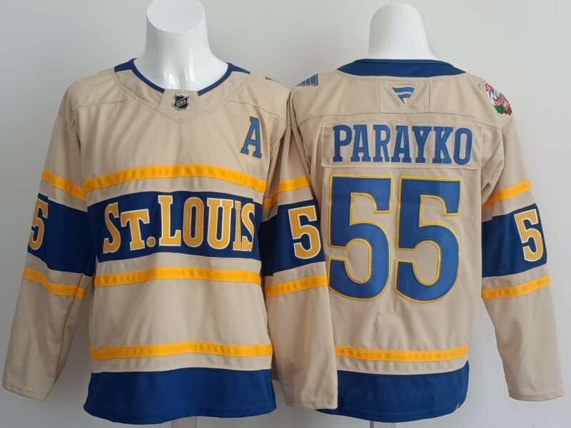 St. Louis Blues #55 Colton Parayko Blue Hockey Jersey hockey jersey product view 1