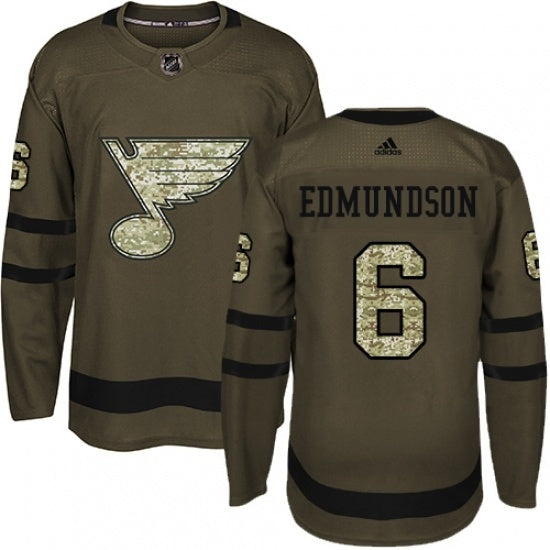St. Louis Blues #6 Joel Edmundson Hockey Jersey hockey jersey product view 1