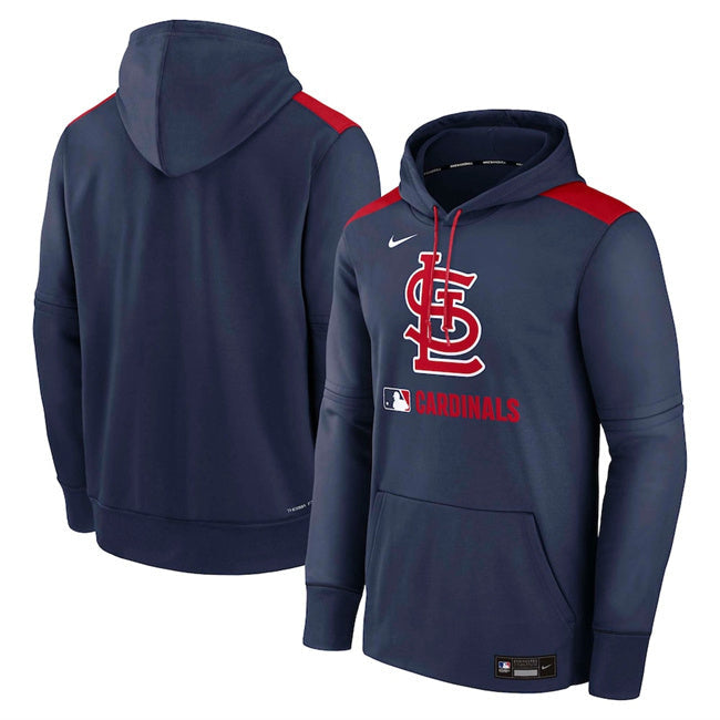 St. Louis Cardinals Navy Collection Performance Pullover Hoodie Baseball Jersey baseball jersey product view 1
