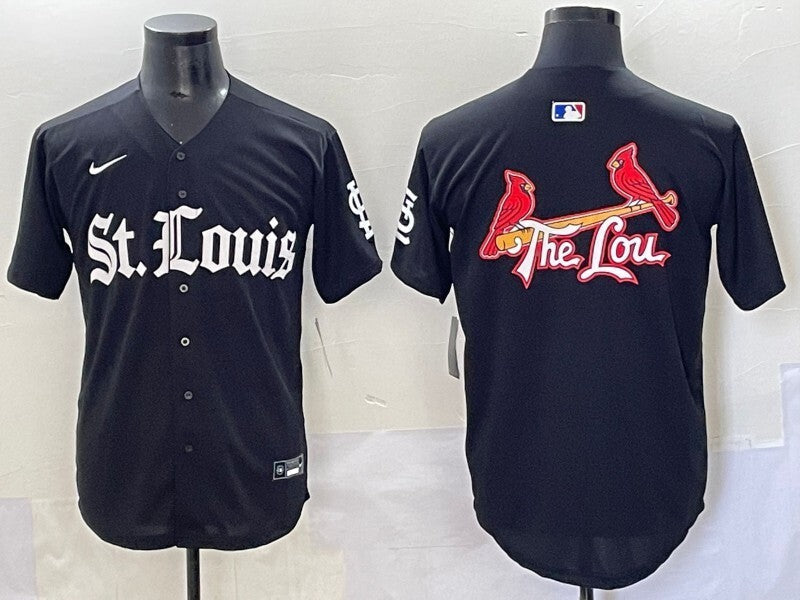 St. Louis Cardinals Red 5 Collaboration Style 1 Baseball Jersey baseball jersey product view 1