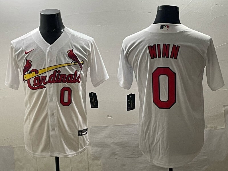 St. Louis Cardinals #0 Masyn Winn Red Adult Style 2 Baseball Jersey baseball jersey product view 1