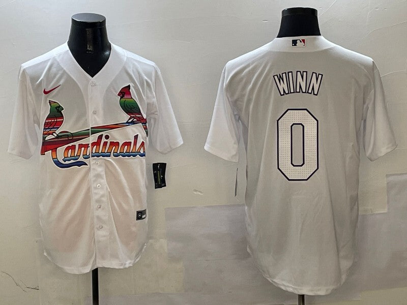 St. Louis Cardinals #0 Masyn Winn Red Adult Style 3 Baseball Jersey baseball jersey product view 1