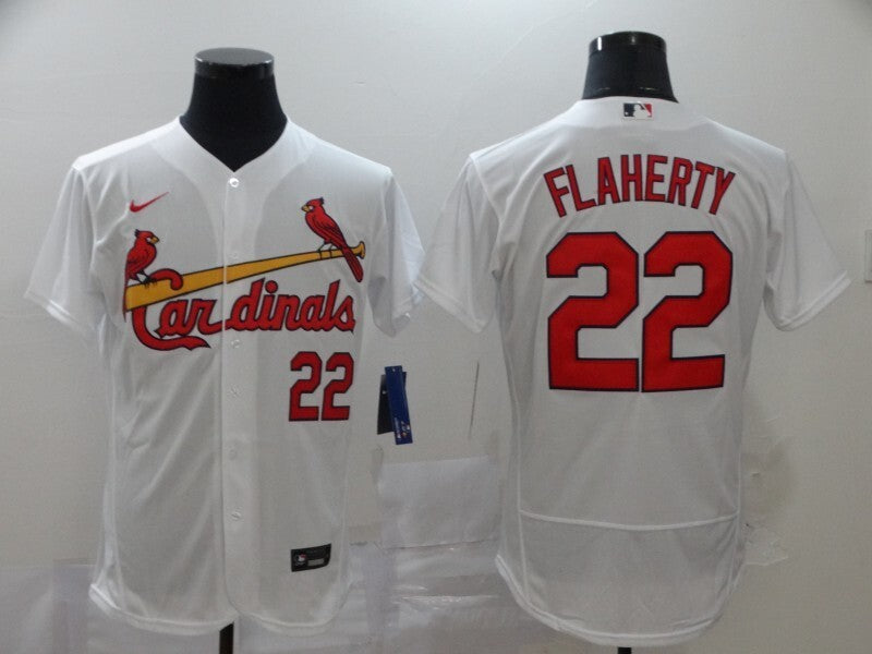St. Louis Cardinals #22 Jack Flaherty Elite Adult 750 Baseball Jersey baseball jersey product view 1