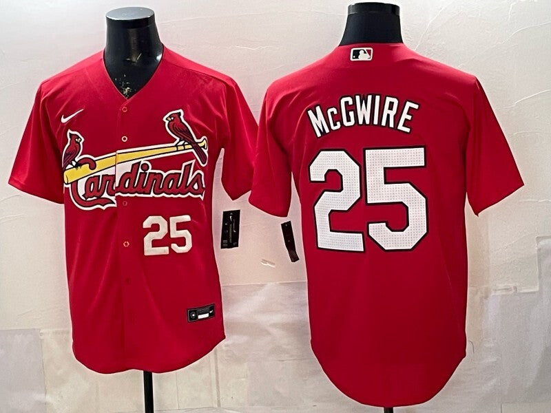 St. Louis Cardinals #25 Dexter Fowler Red Adult Style 1 Baseball Jersey baseball jersey product view 1