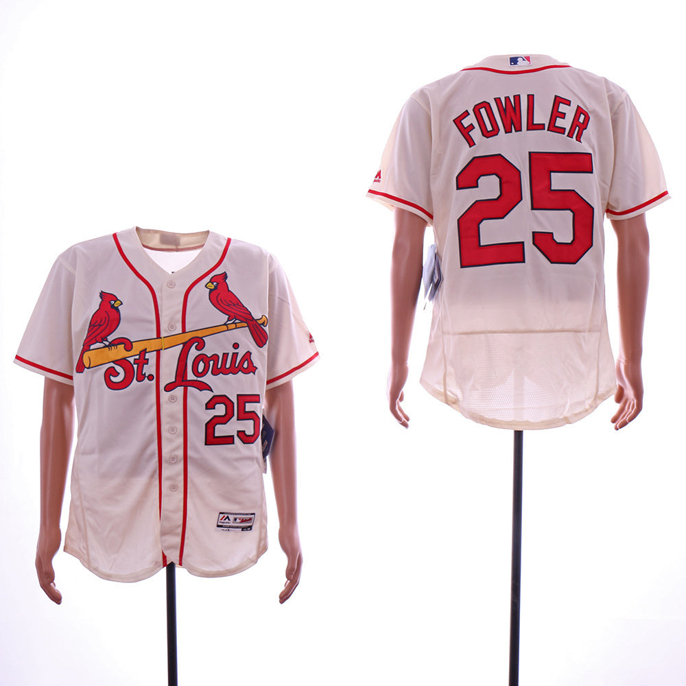 St. Louis Cardinals #25 Style 2 Baseball Jersey baseball jersey product view 1