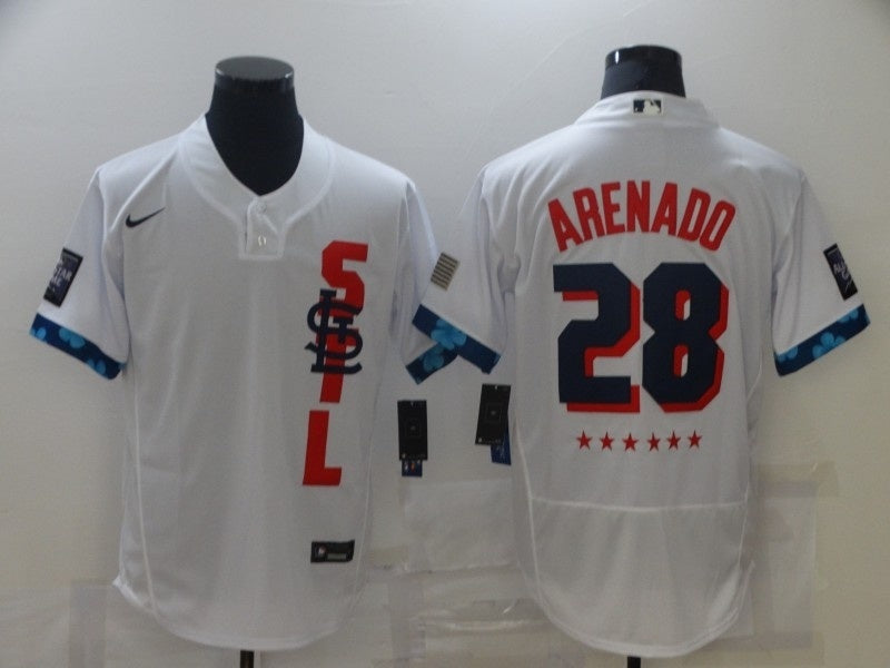 St. Louis Cardinals #28 Nolan Arenado All-Star Elite 203 Baseball Jersey baseball jersey product view 1