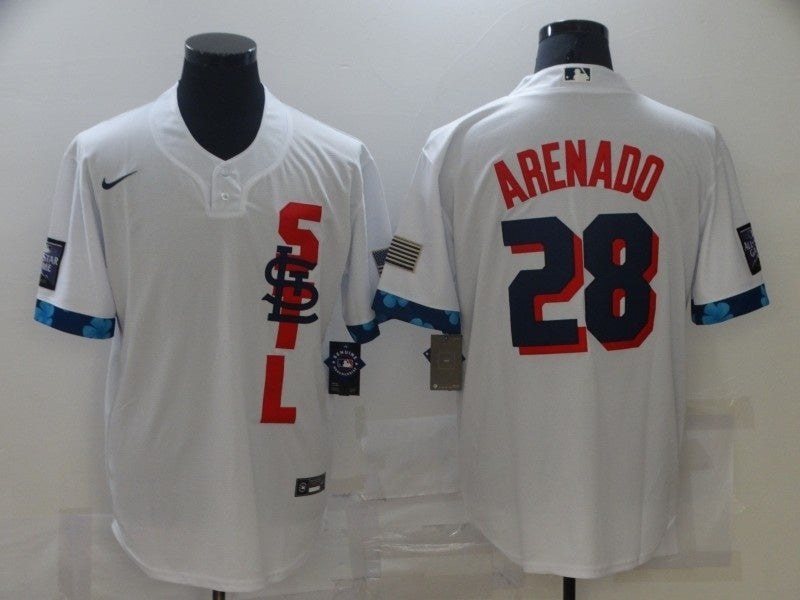 St. Louis Cardinals #28 Nolan Arenado All-Star Fan 202 Baseball Jersey baseball jersey product view 1