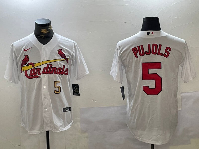 St. Louis Cardinals #5 Albert Pujols Fan Edition Style 3 Baseball Jersey baseball jersey product view 1