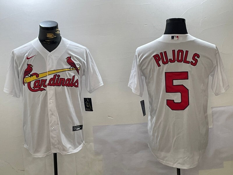St. Louis Cardinals #5 Albert Pujols Fan Edition Style 4 Baseball Jersey baseball jersey product view 1
