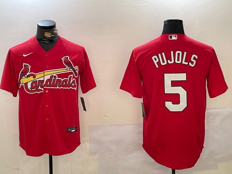 St. Louis Cardinals #5 Albert Pujols Fan Edition Style 6 Baseball Jersey baseball jersey product view 1