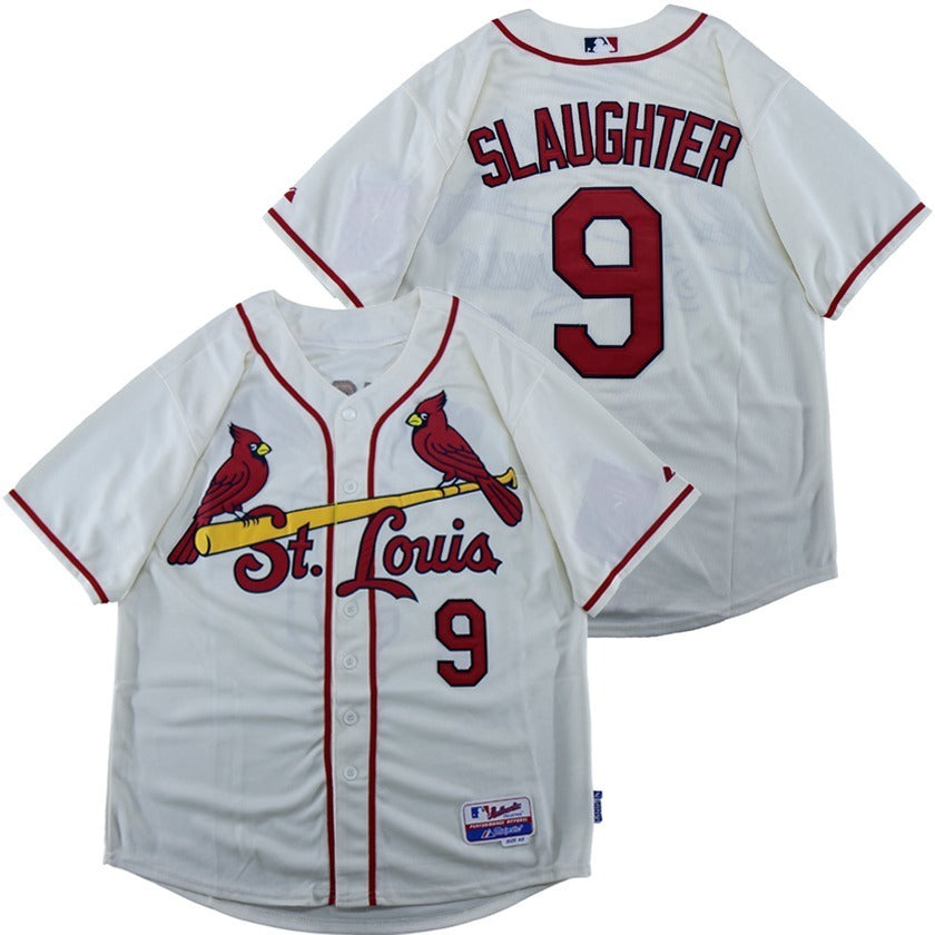 St. Louis Cardinals #9 Maris Cardinals 9 Off-White Baseball Jersey baseball jersey product view 1