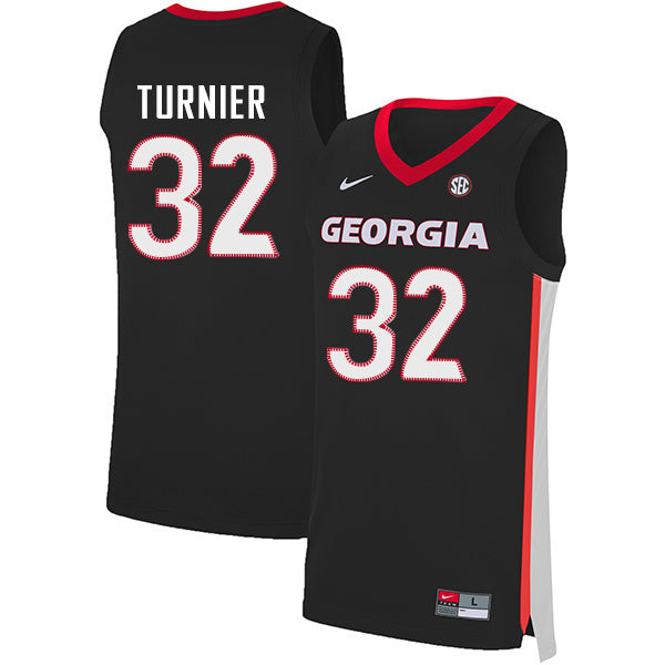 Stan Turnier 32 V Collar Black College Football Jersey football jersey product view 1