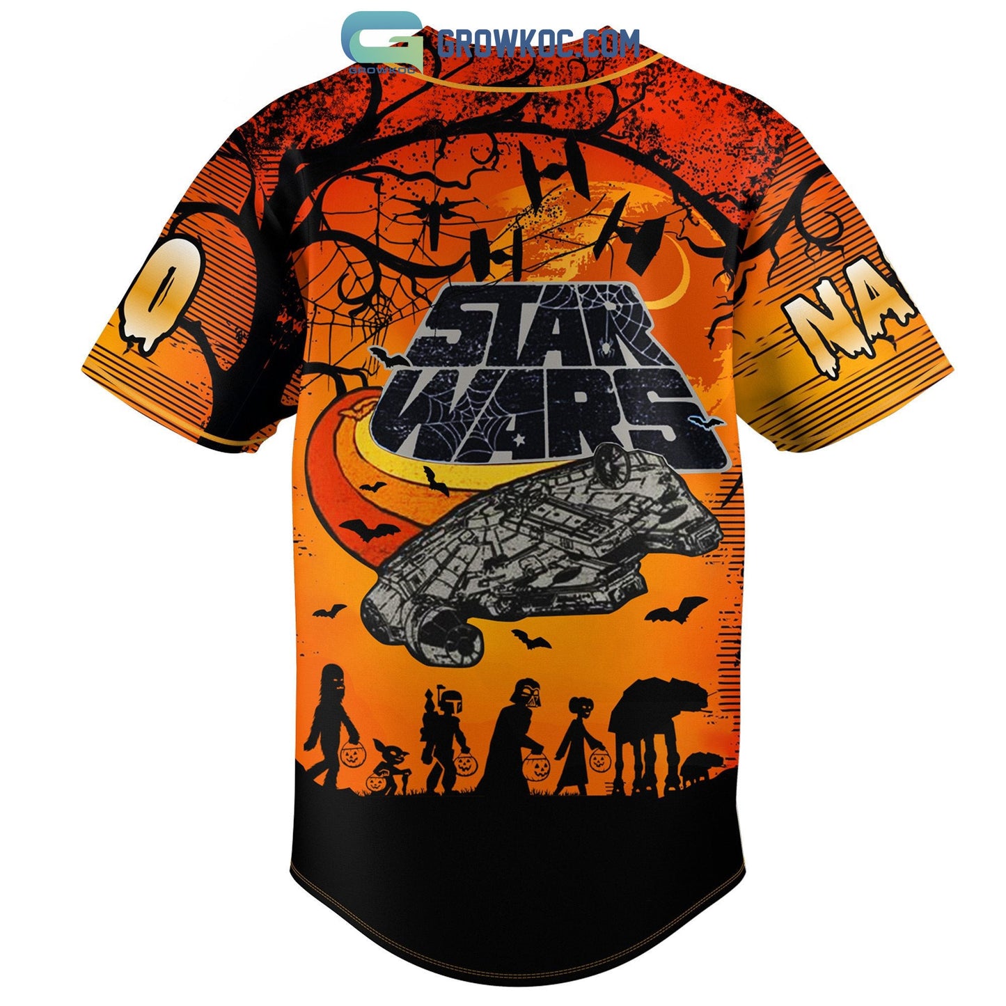Star War Welcome To Tatooine Halloween Personalized Baseball Jersey baseball jersey product view 3