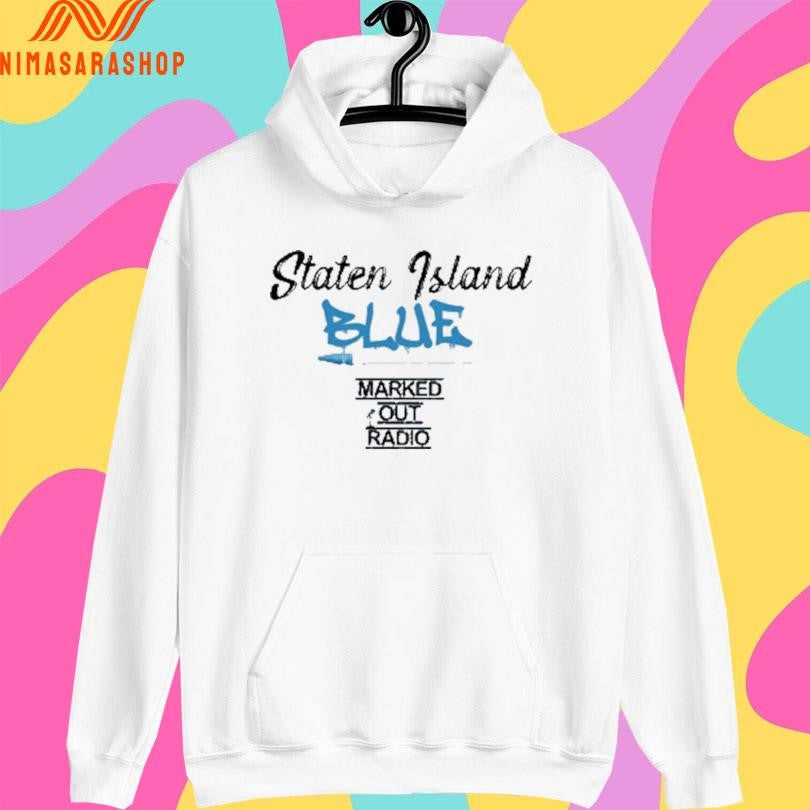 Staten Island Blue Marked Out Radio - Adult & Kids T-Shirts, Sweatshirts & Hoodies apparel design preview 2