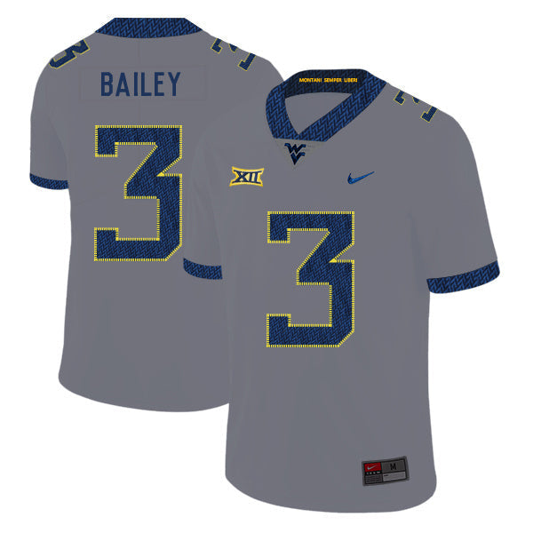 Stedman Bailey 3 Gray College Football Jersey football jersey product view 1