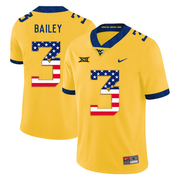 Stedman Bailey 3 Yellow .1jpg College Football Jersey football jersey product view 1