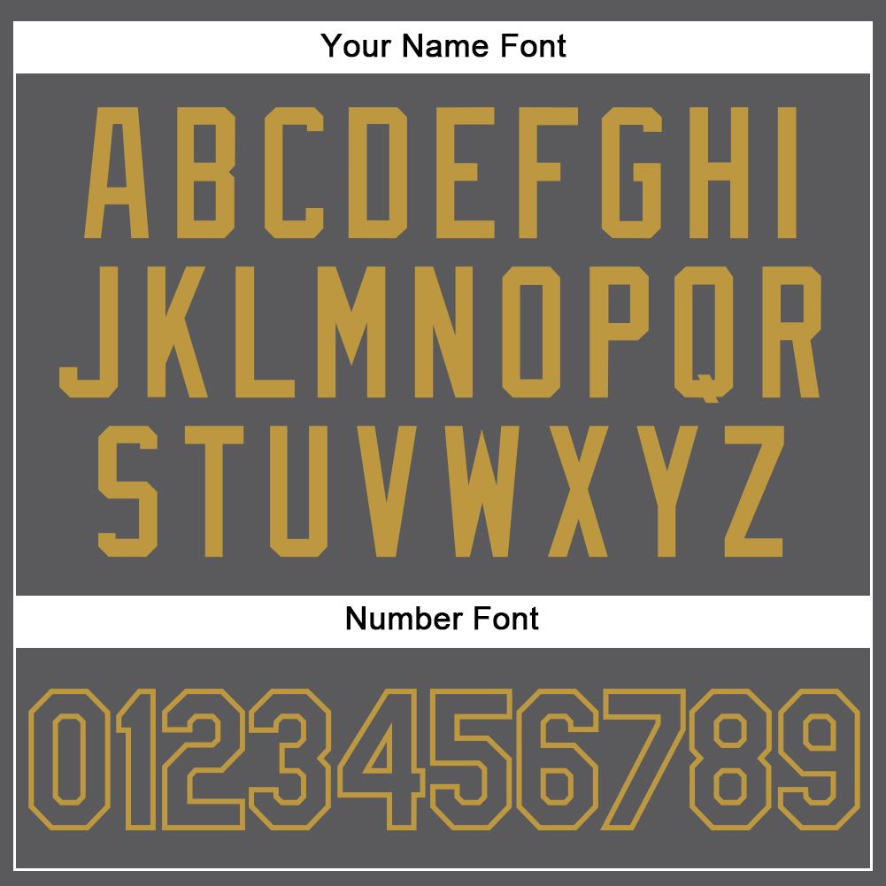 Custom Steel Gray Old Gold Authentic Baseball Jersey baseball jersey product view 5