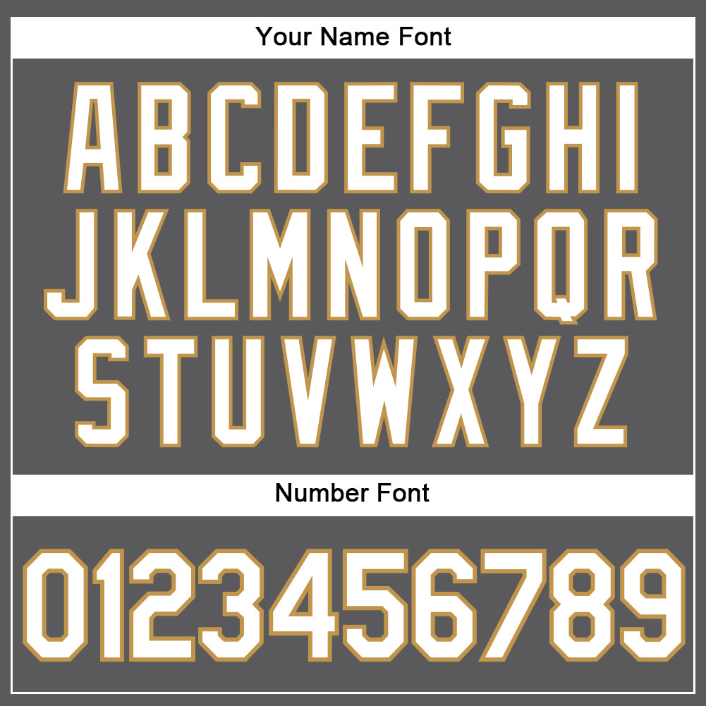 Custom Steel Gray White-Old Gold Authentic Baseball Jersey baseball jersey product view 5