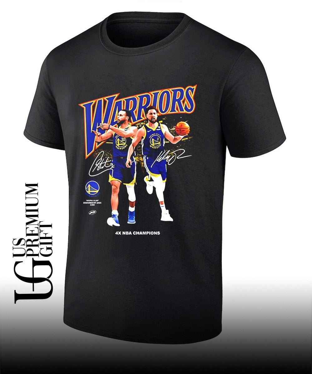 Stephen Curry and Klay Thompson Golden State Warriors 4X NBA Champions signature shirt Unisex T-shirt, Sweatshirt, Hoodie, Long Sleeve Tee - T-Shirt, Sweatshirt, Hoodie