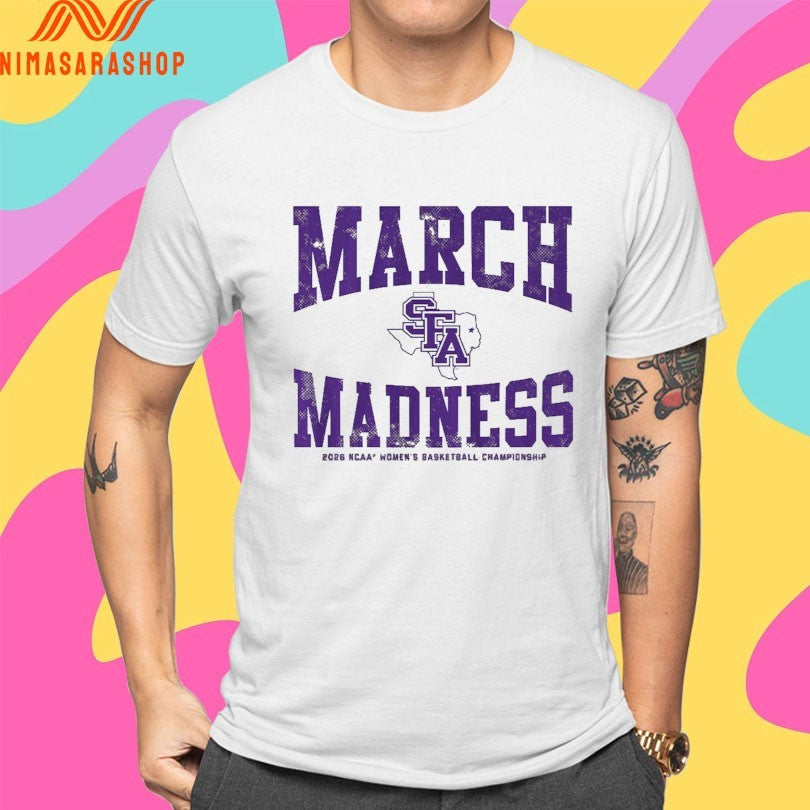 Stephen F Austin Ladyjacks WBB 2026 March Madness - Adult & Kids T-Shirts, Sweatshirts & Hoodies apparel design preview 4