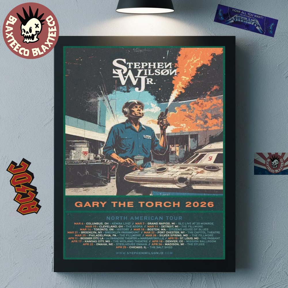Stephen Wilson Jr Gary The Torch 2026 Tour Schedule Dates Home Decor Poster Canvas Unisex T-shirt, Sweatshirt, Hoodie, Long Sleeve Tee - T-Shirt, Sweatshirt, Hoodie