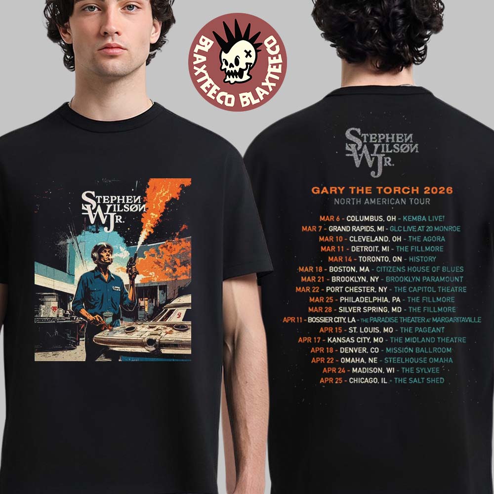Stephen Wilson Jr Gary The Torch 2026 Tour Schedule Dates Two Sided T-Shirt Unisex T-shirt, Sweatshirt, Hoodie, Long Sleeve Tee - T-Shirt, Sweatshirt, Hoodie