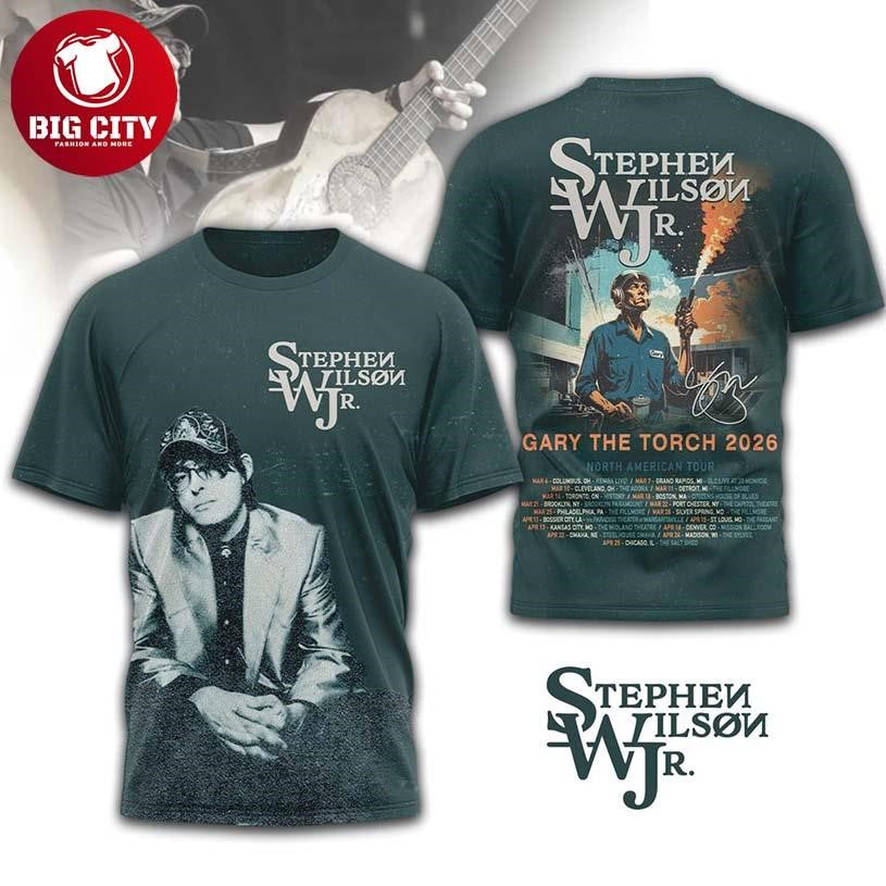 Stephen Wilson Jr. Gary The Torch 2026 Tour Schedule Two Sided Shirt Unisex T-shirt, Sweatshirt, Hoodie, Long Sleeve Tee - T-Shirt, Sweatshirt, Hoodie