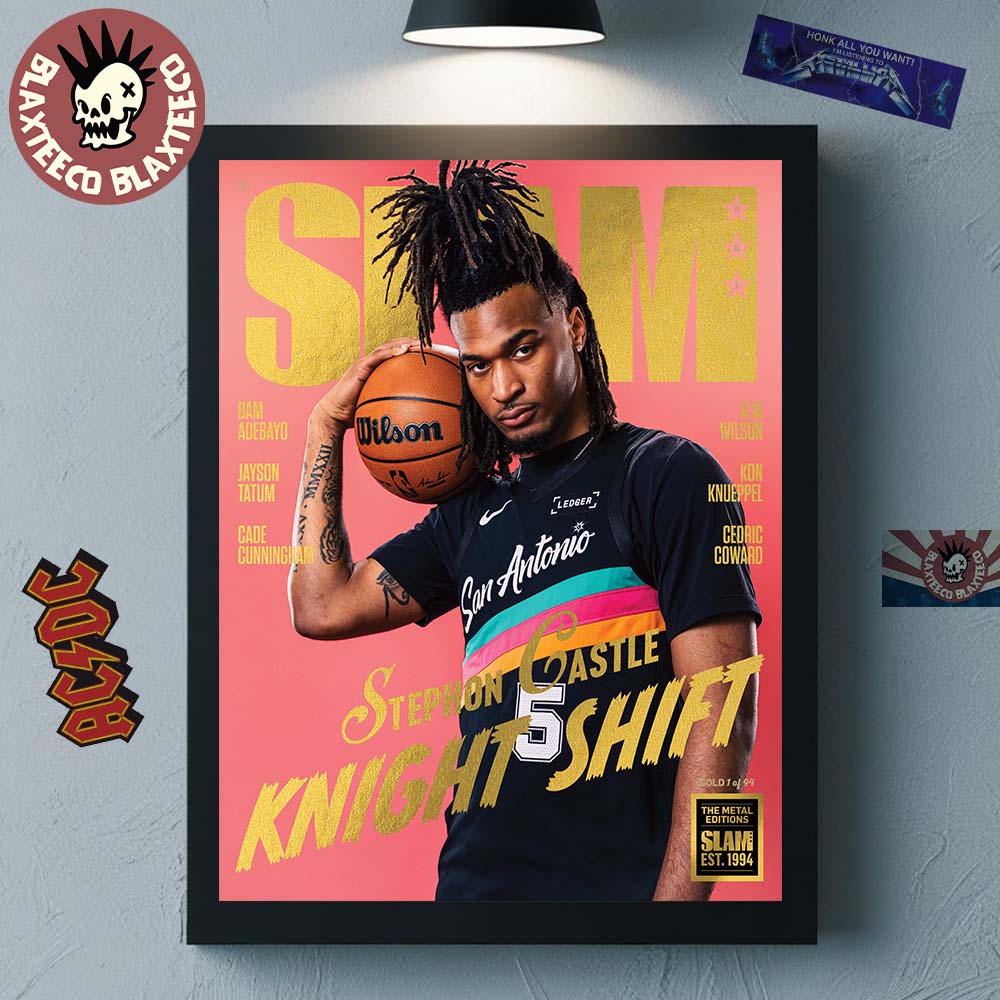 Stephon Castle On The Cover Of SLAM 261 Knight Shift Gold Metal Editions Poster Canvas Unisex T-shirt, Sweatshirt, Hoodie, Long Sleeve Tee - T-Shirt, Sweatshirt, Hoodie