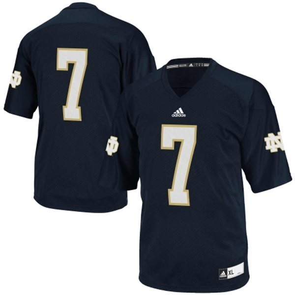 Stephon Tuitt 7 Navy Blue1 College Football Jersey football jersey product view 1