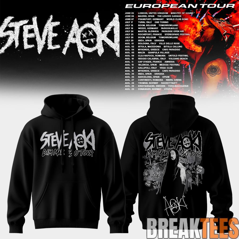 Steve Aoki 2026 Dim Mak 30 Tour Hoodie Unisex T-shirt, Sweatshirt, Hoodie, Long Sleeve Tee - T-Shirt, Sweatshirt, Hoodie