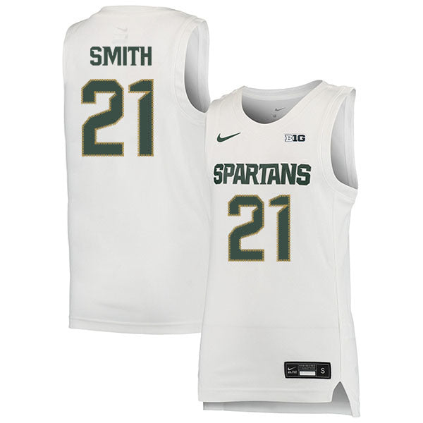 Steve Smith 21 White College Football Jersey football jersey product view 1