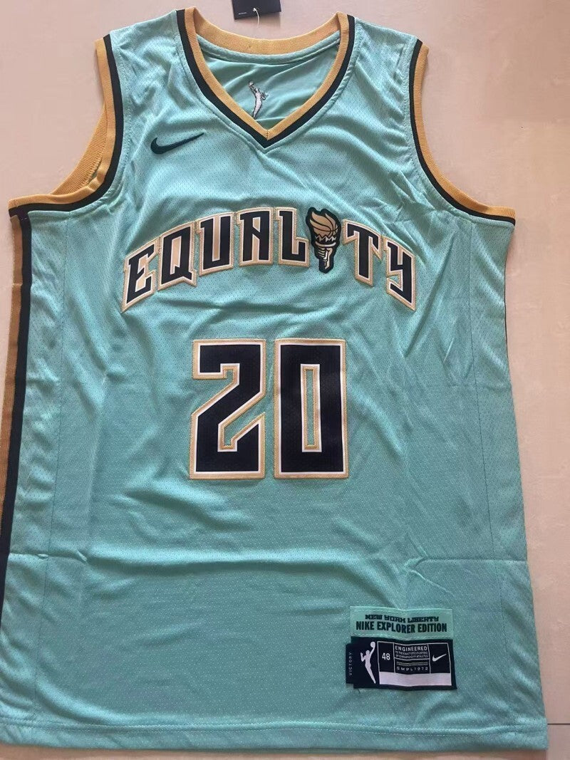 Stewart Laney-Hamilton #20 Sabrina Ionescu 20 # Green Style 2 College Football Jersey football jersey product view 1
