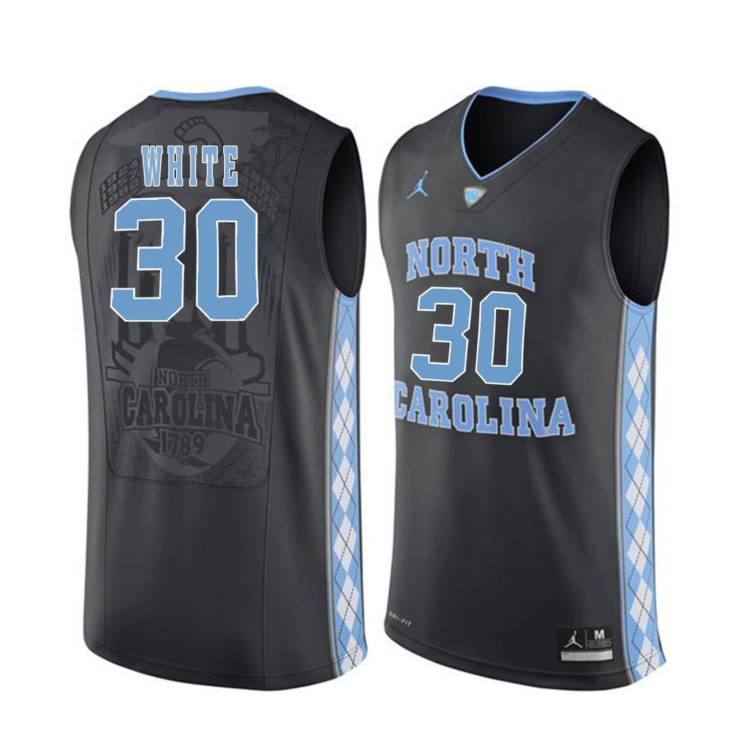 Stilman White 30 Black College Football Jersey football jersey product view 1