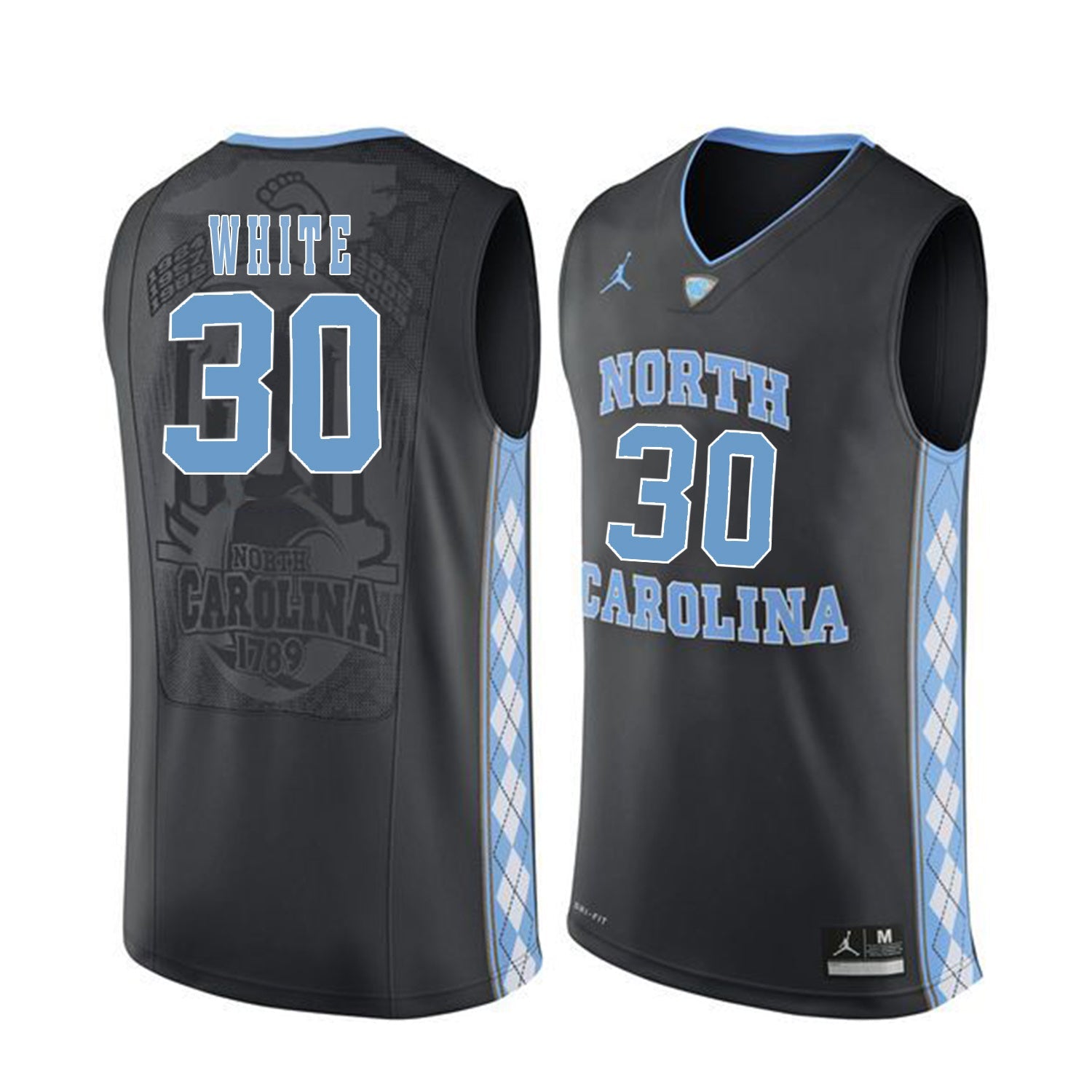 Stilman White 30 Black College Football Jersey football jersey product view 1