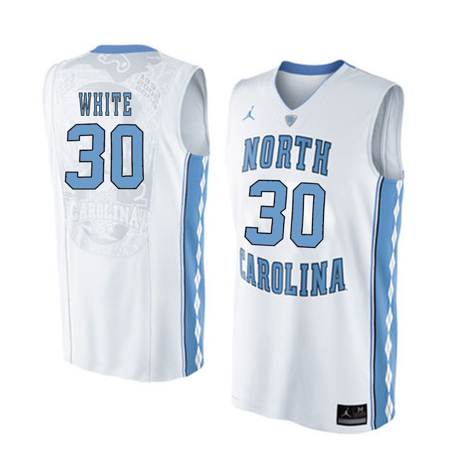 Stilman White 30 White College Football Jersey football jersey product view 1