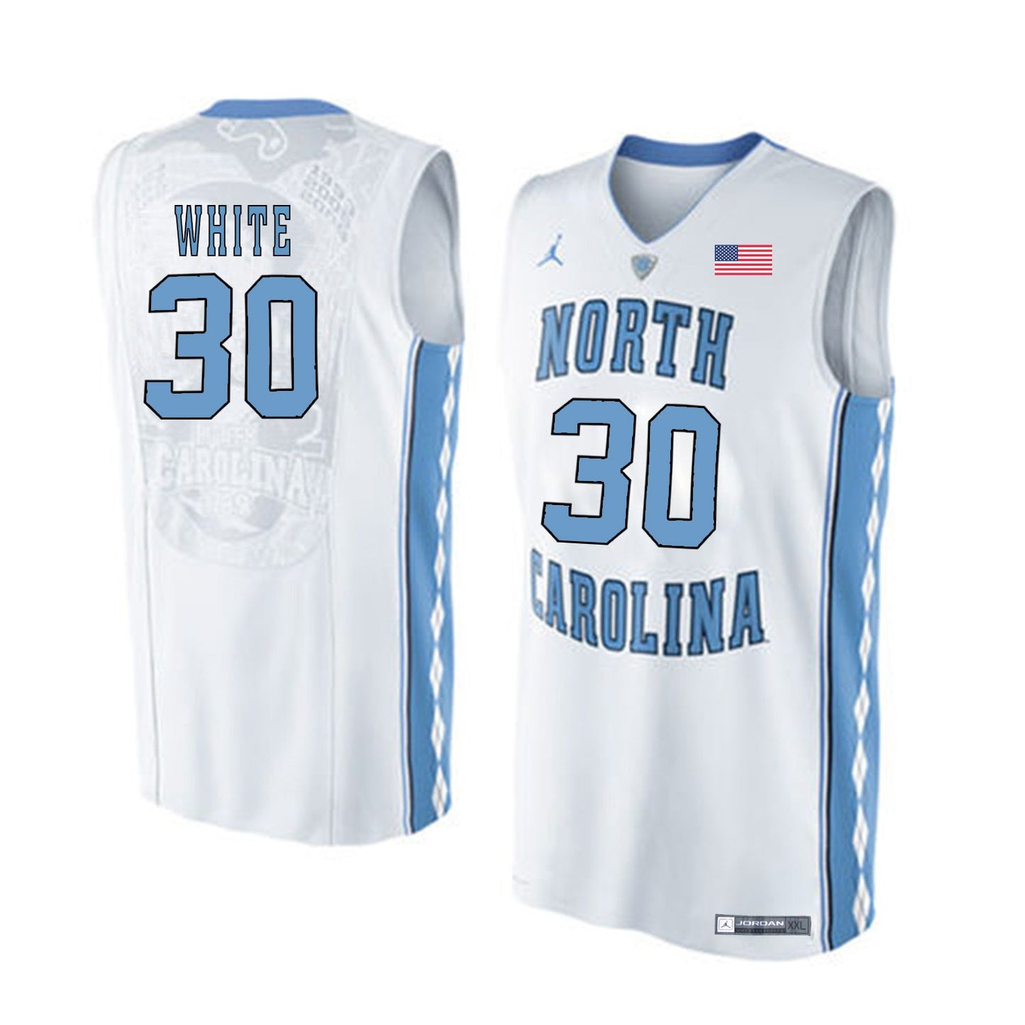 Stilman White 30 White 1 College Football Jersey football jersey product view 1