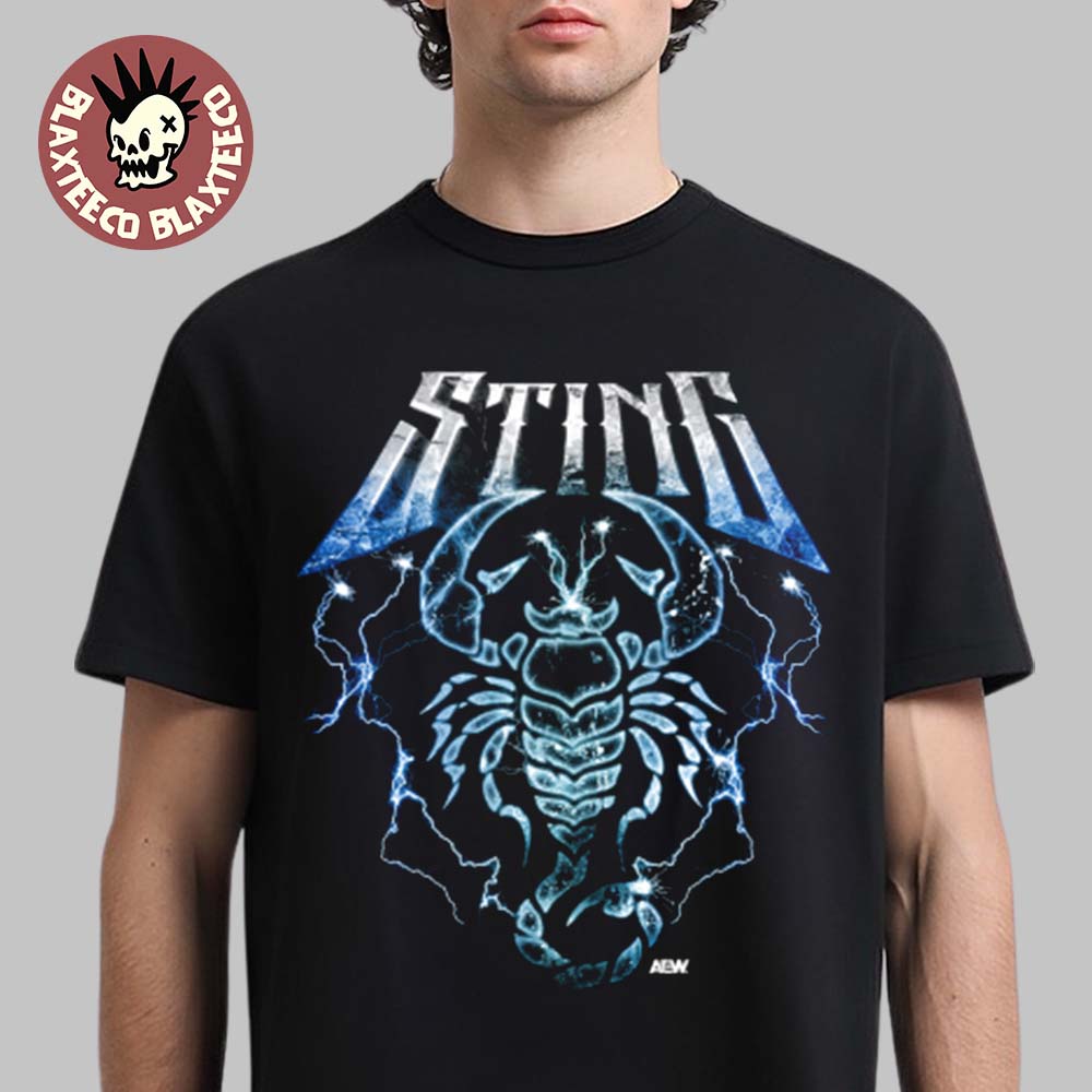 Sting AEW The Icon Lightning Scorpion T-Shirt Unisex T-shirt, Sweatshirt, Hoodie, Long Sleeve Tee - T-Shirt, Sweatshirt, Hoodie