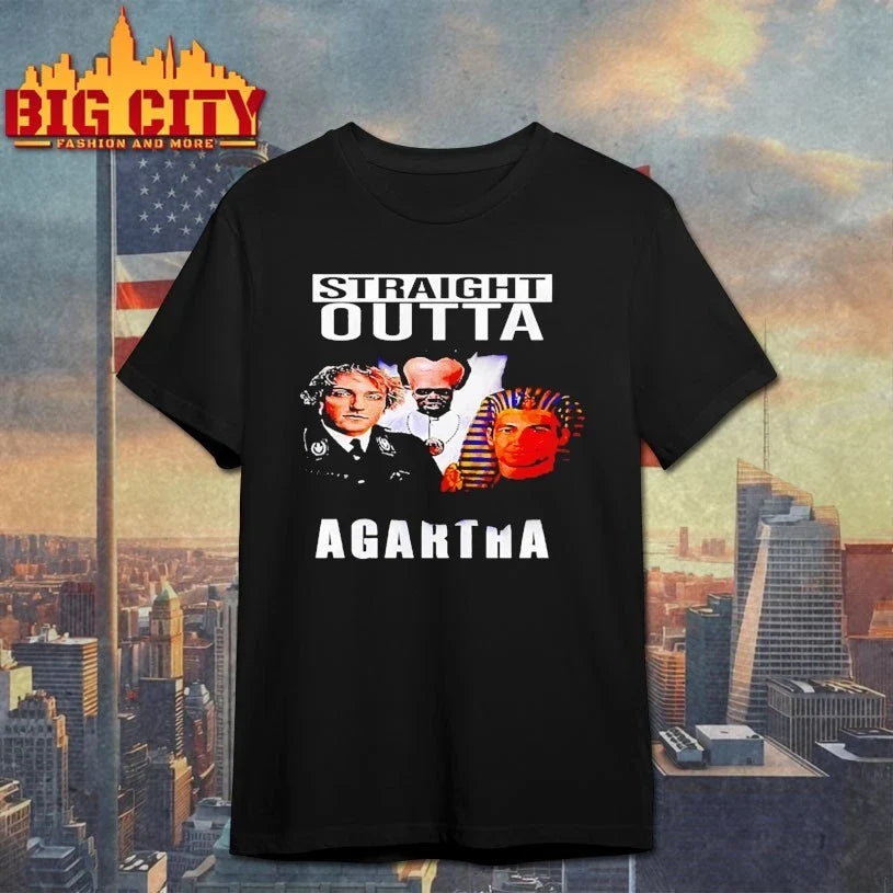 Straight Outta Agartha History Conspiracy Ancient Civilization Parody Shirt Unisex T-shirt, Sweatshirt, Hoodie, Long Sleeve Tee - T-Shirt, Sweatshirt, Hoodie