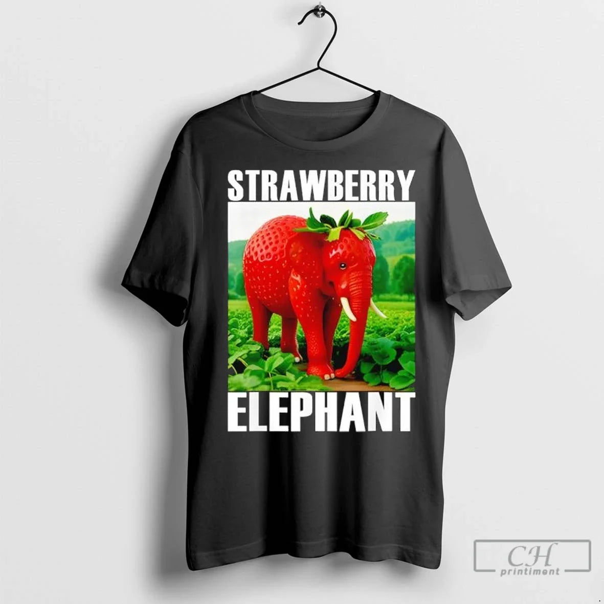 Strawberry Elephant Italian Brainrot T Shirts Unisex T-shirt, Sweatshirt, Hoodie, Long Sleeve Tee - T-Shirt, Sweatshirt, Hoodie