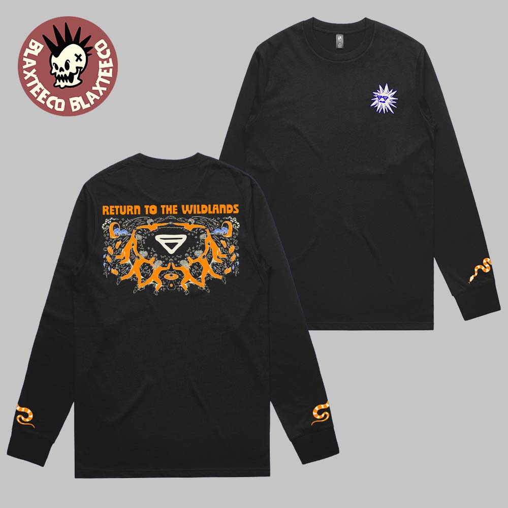 Strawberry Fields Festival 2025 Return To The Wildlands Merch On 21-23 November Tocumwal New South Wales Australia Black Long Sleeve T-Shirt - T-Shirt, Sweatshirt, Hoodie