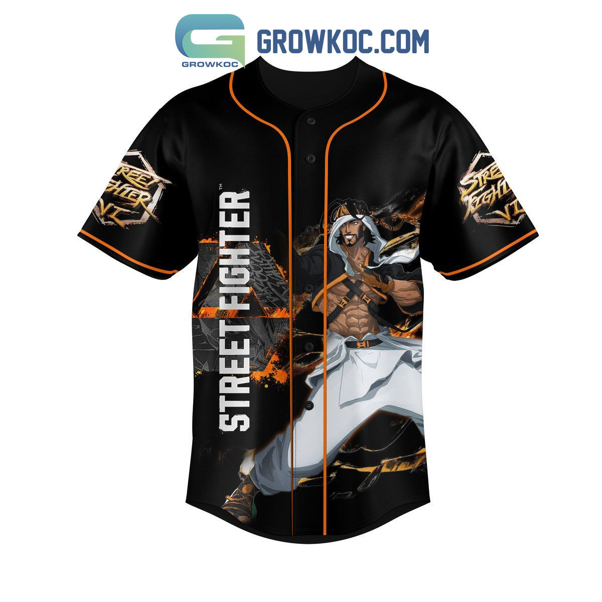 Street Fighter Personalized Baseball Jersey baseball jersey product view 2