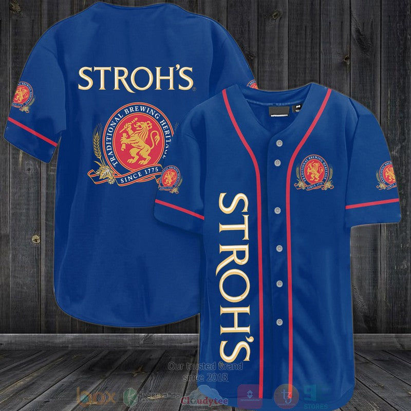 Stroh's Beer Baseball shirt baseball jersey product view 1