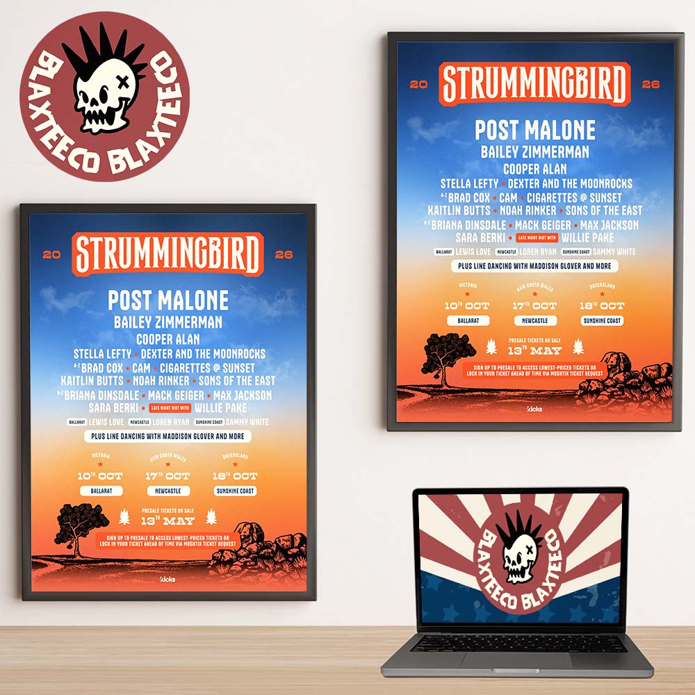 Strummingbird 2026 Festival Full Lineup Poster In Australia On 10 17 And 18 October 2026 Home Decor Poster Canvas - T-Shirt, Sweatshirt, Hoodie
