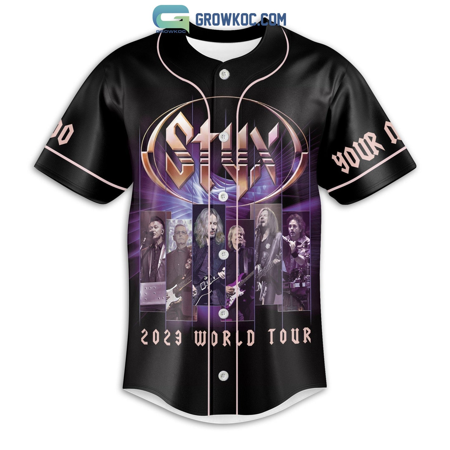 Stynx 2023 World Tour Personalized Baseball Jersey baseball jersey product view 2