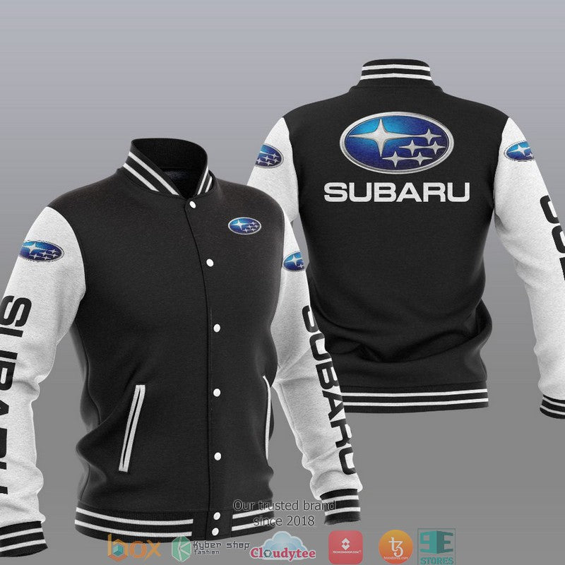 Subaru Car Brand Baseball Jacket baseball jersey product view 1