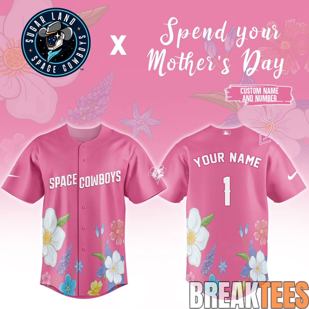 Sugar Land Space Cowboys Happy Mothers Day Custom Baseball Jersey Unisex T-shirt, Sweatshirt, Hoodie, Long Sleeve Tee - T-Shirt, Sweatshirt, Hoodie
