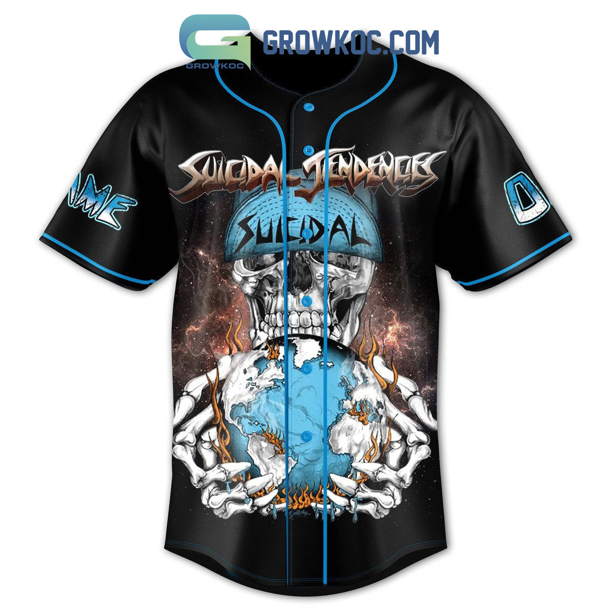 Suicidal Tendencies You Can’t Bring Me Down Personalized Baseball Jersey baseball jersey product view 2