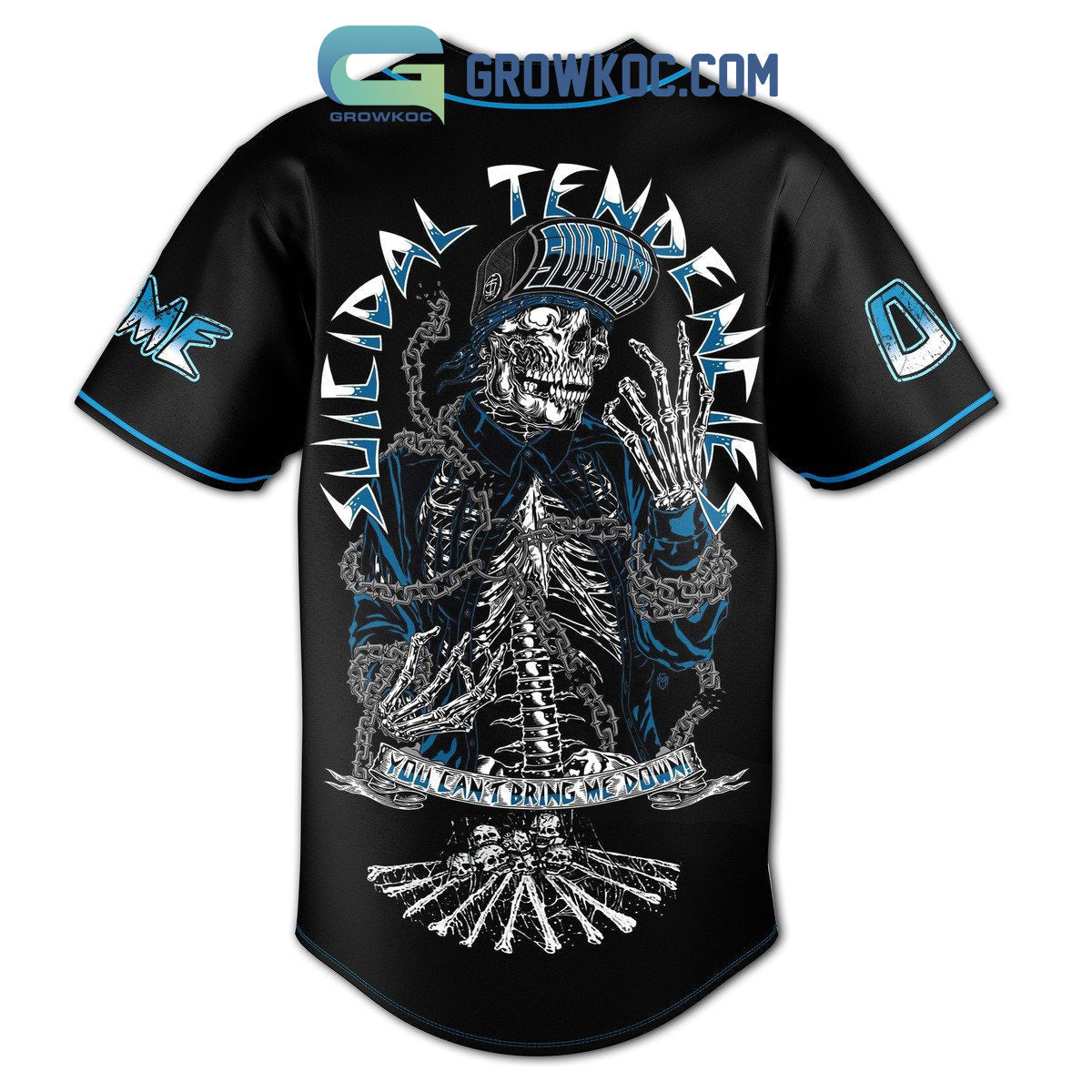 Suicidal Tendencies You Can’t Bring Me Down Personalized Baseball Jersey baseball jersey product view 3