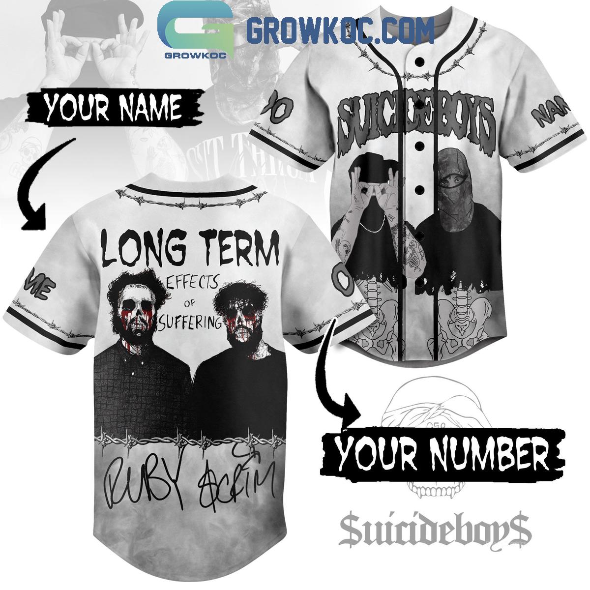 Suicideboys Long Term Effects Of Suffering Personalized Baseball Jersey baseball jersey product view 1